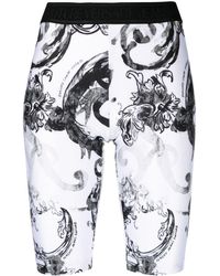 Versace - Watercolour Baroque Printed Shorts - Lyst