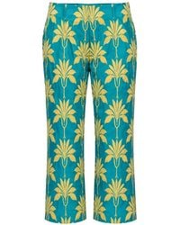 ODEEH - Floral-Print Straight-Leg Trousers - Lyst