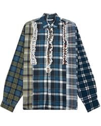 Needles - Camicia Con Design Patchwork - Lyst
