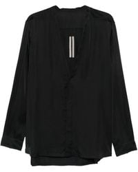 Rick Owens - Larry V-Neck Blouse - Lyst