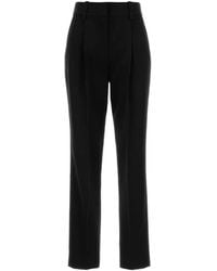 Balmain - Pleated Wool Trousers - Lyst