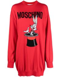 Moschino - Bugs Bunny Intarsia-knit Dress - Lyst