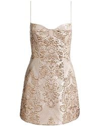 Alice + Olivia - Hallie Peekaboo Mini Dress - Lyst