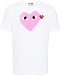 COMME DES GARÇONS PLAY - Heart-Printed T-Shirt - Lyst
