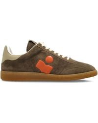 Isabel Marant - Bryce Leather-Trimmed Suede Sneakers - Lyst