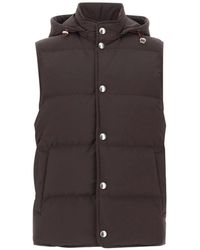 Eleventy - Hooded Padded Gilet - Lyst