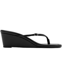 St. Agni - Petit Belt Buckle Wedged Sandals - Lyst