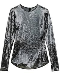 Isabel Marant - Hilda Sequin Long-Sleeve Top - Lyst