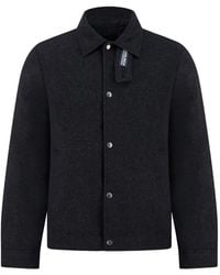 Woolrich - Logo-Tag Press-Stud Jacket - Lyst