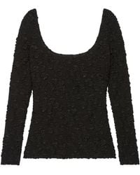 Givenchy - Scoop-Neck Long-Sleeves T-Shirt - Lyst