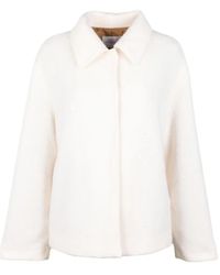 Vicario Cinque - Bouclé-Textured Collar Coat - Lyst