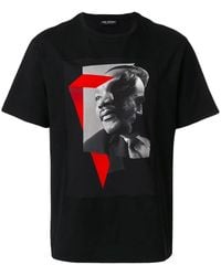 Neil Barrett - Martin Luther King Jr & Lincoln Graphic Print T-shirt - Lyst