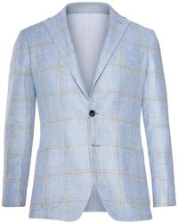 Sartorio Napoli - Windowpane-Pattern Blazer - Lyst