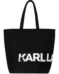 Karl Lagerfeld - Logo-print Tote Bag - Lyst