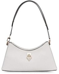 Guess - Patsie Saffiano-Effect Logo-Plaque Tote Bag - Lyst