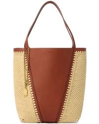 Chloé - Logo-Detail Charm-Detail Tote Bag - Lyst