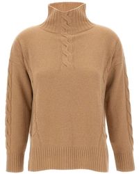 Kangra - Cable-Knit High-Neck Sweater - Lyst