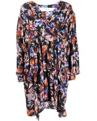 IRO - Vestido con estampado floral - Lyst
