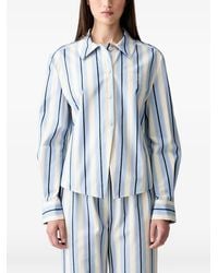 Stine Goya - Striped Embroidered Shirt - Lyst