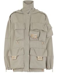 Fendi - Multi-Pocket Logo-Plaque Jacket - Lyst