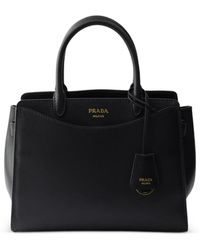 Prada - Prelude Medium Leather Handbag - Lyst