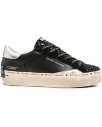 Crime London - Plateau-Sneakers mit Glitter-Einsatz - Lyst