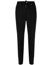 DSquared² - Honey High-Waisted Tapered Jeans - Lyst