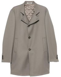 Tagliatore - Gordon Button-Up Jas Met Hoge Hals - Lyst