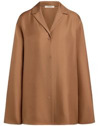 12 STOREEZ - Button-Down Silk Shirt - Lyst