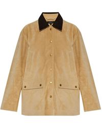 Rag & Bone - Press-Stud Suede Jacket - Lyst