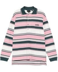 Lacoste - Runway Striped Long-Sleeve Polo Shirt - Lyst