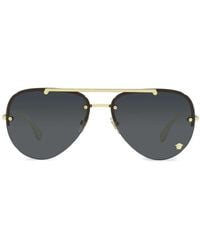 Versace - Medusa Glam Pilot-Frame Sunglasses - Lyst