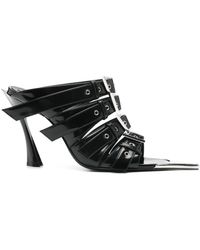Mugler - 100mm Buckle-detailed Mules - Lyst