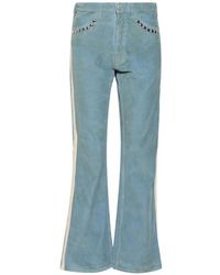 Marking Distance - Stud-Embellished Corduroy Trousers - Lyst