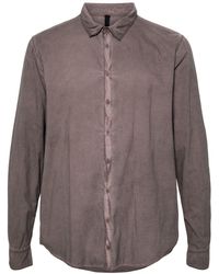 Poeme Bohemien - Classic-collar Linen Shirt Jacket - Lyst