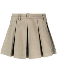 CANNARI CONCEPT - Knife-pleat Organic Cotton Miniskirt - Lyst