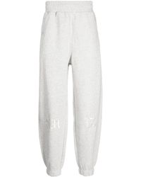 Izzue - High-waisted Logo-patch Tapered Track Pants - Lyst