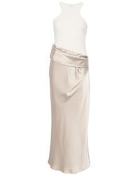Patrizia Pepe - Ruffled Maxi Dress - Lyst
