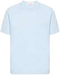 Mc2 Saint Barth - Logo-embroidered cotton T-shirt - Lyst
