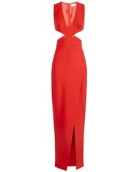 Elisabetta Franchi - Maxi-Jurk Met Uitgesneden Details En Kettingdetail - Lyst