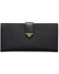 Prada - Triangle-Logo Wallet - Lyst