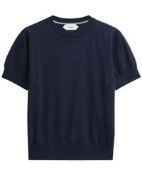Pringle of Scotland - Pointelle-Knit T-Shirt - Lyst