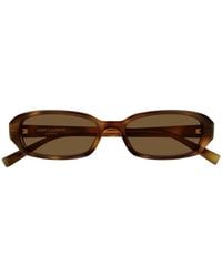 Saint Laurent - Erin Rectangle-Frame Sunglasses - Lyst