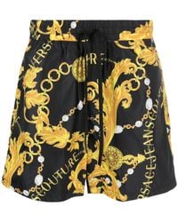 Versace - Shorts mit Chain Couture-Print - Lyst