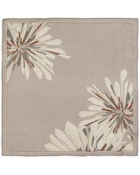 Brunello Cucinelli - Printed Silk Foulard - Lyst