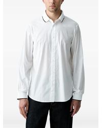 ARMANI EXCHANGE - T-Shirt Met Contrasterende Afwerking - Lyst