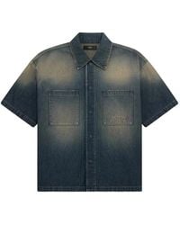 Amiri - Chemise En Jean À Manches Courtes - Lyst
