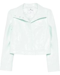 Courreges - Veste Reedition Vinyl À Col Boutonné - Lyst