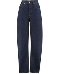 Lois - Buttoned Straight-Leg Jeans - Lyst