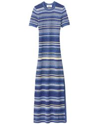 Ba&sh - Tonnie Striped Pointelle-Knit Dress - Lyst